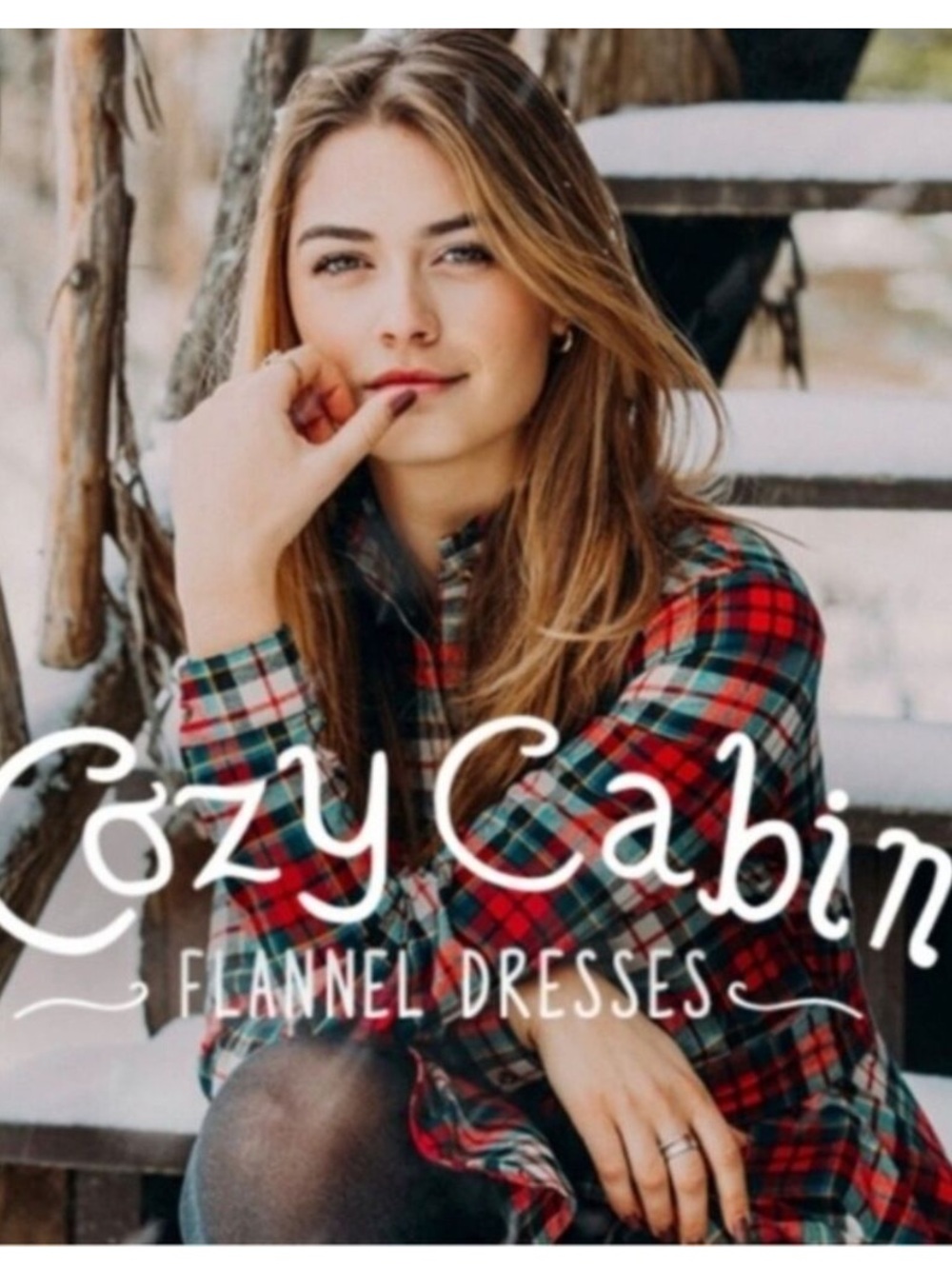 Kiel James Patrick Red, Green & Cream Plaid Fit-and-Flare Dress